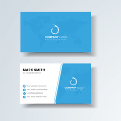 professional corporate business card design template. Visiting card for corporate print. Modern and simple business card template.