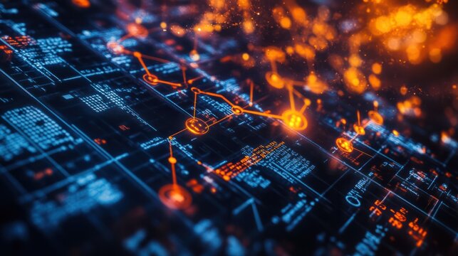 Close-up of intricate science formulas on a transparent computer screen, bright and precise. 32k, full ultra hd, high resolution