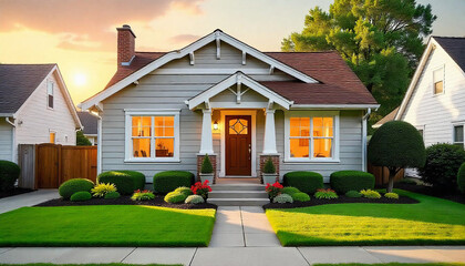 Elegant Front Yard Landscaping Ideas, Modern Garden Decor for Home Exteriors
