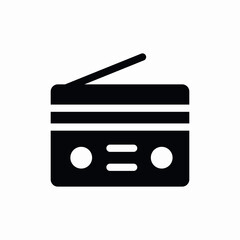 radio range icon sign vector