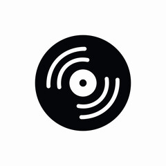 vinyl record icon sign vector