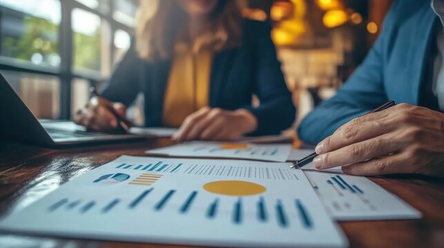 Strategic Business Loan Consultation Between Bank Executive and Client - Professional Finance Guidance Meeting