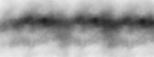 Smoke Texture overlays on transparent background. Misty effect, text or space, Design element,  Abstract black gray texture. Png image.