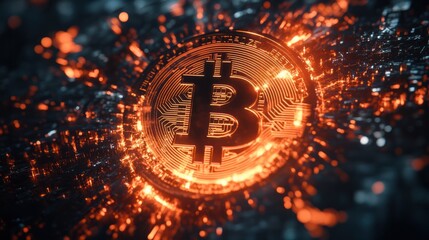 Bitcoin Layer 2 Solutions: High-Speed Network for the Future of Finance. Digital Network for Enhanced Cryptocurrency Transactions and Scalability in Decentralized Finance - Made using Generative AI.