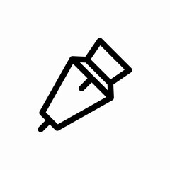 pastry syringe icon sign vector