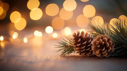 Festive Christmas decorations and glowing lights showcasing ornaments, trees, and warm holiday ambiance