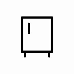 refrigirator fridge icon sign vector