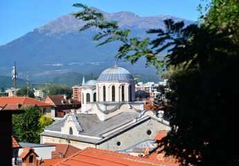 The Serbian Orthodox Cathedral of St. George in Prizren, Kosovo, was built in the 19th century.
