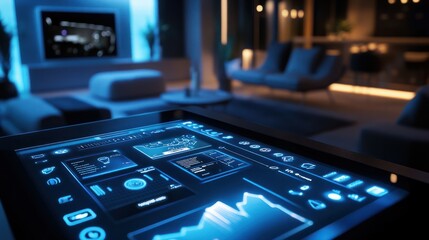 Modern Smart Home Control Panel