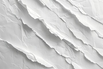 Obraz premium White crumpled paper texture background. Crumpled paper background.