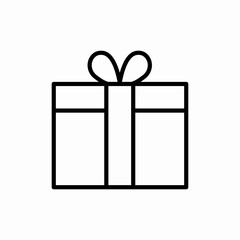 customer gift box icon sign vector