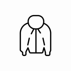 rain coat icon sign vector