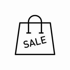 sale bag icon sign vector