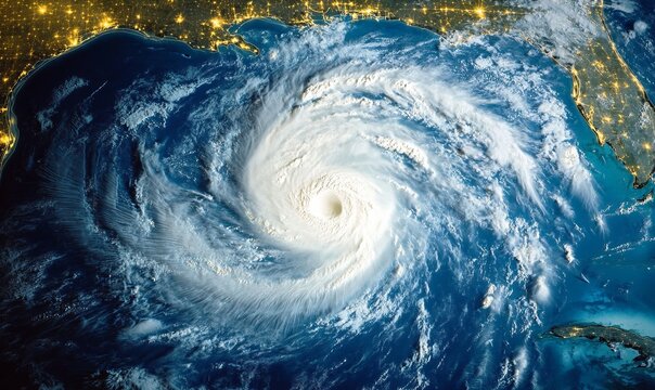Hurricane Helene viewed from space over Florida