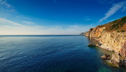 Fototapeta premium view of the coast of the region sea
