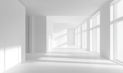 white interior without materials