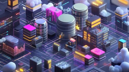 Big Data Ecosystem Integration, Illustrate big data ecosystem integration with an image showing data engineers integrating various data sources, such as databases, streams, and API