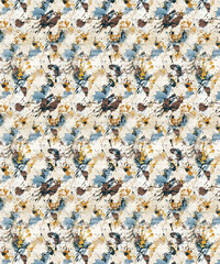 Seamless Pattern Illustrations for Designing work in Textile, Fabric, fashion, Art, Interior
