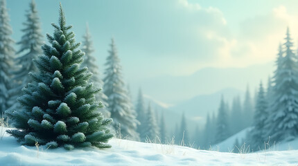 christmas background green fir tree natural winter landscape seasonal quotes decorations online