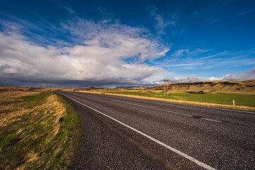 nature sceneries ai the area surrounding the village of Vik, iceland