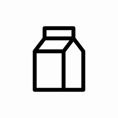 milk carton icon sign vector