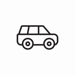 minivan vehicle icon sign vector