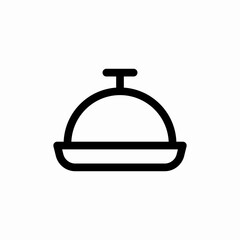 serve dishes icon sign vector
