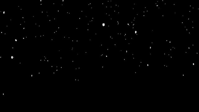 Falling snow - with a 'ground' or 'floor' where the snow lands. Very useful for landscapes or streets. Created with alpha channel.