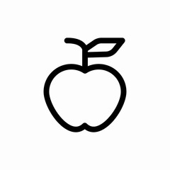 apple fruit icon sign vector