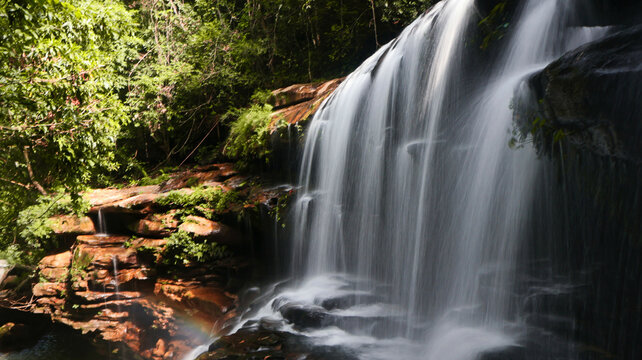 The stunning beauty of Bendao Baglai Waterfall located in Samparidisa  village, Haflong, Dima Hasao