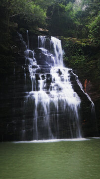 The stunning beauty of Bendao Baglai Waterfall located in Samparidisa  village, Haflong, Dima Hasao