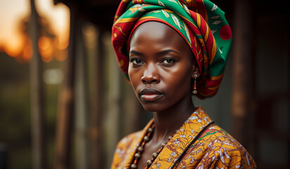 Obraz premium a woman with a turban on her head