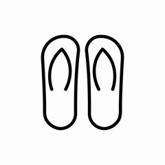 flip flops icon sign vector