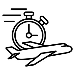 Flight time icon
