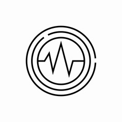 explore investor pulse icon sign vector