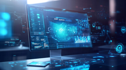 A business software system that runs on the internet, not on your computer.