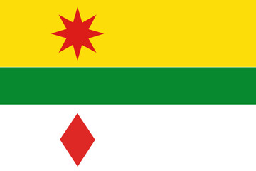 Flag of Lansingerland Municipality (South Holland or Zuid-Holland province, Kingdom of the Netherlands, Holland)