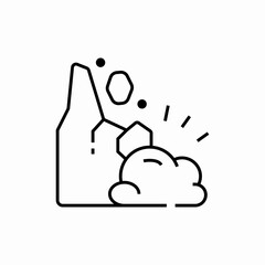 snow landscape icon sign vector