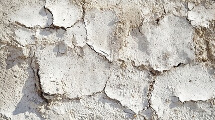 Obraz premium A close-up photo of a cement wall with white and chipped paint on both sides
