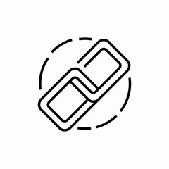 chain link icon sign vector