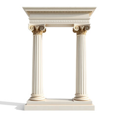 Fototapeta premium roman column in minimal style on empty background