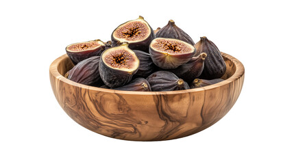 Fresh Figs in a Wooden Bowl: A Perfect Addition to Your Culinary Creations and Healthy Snacking Options