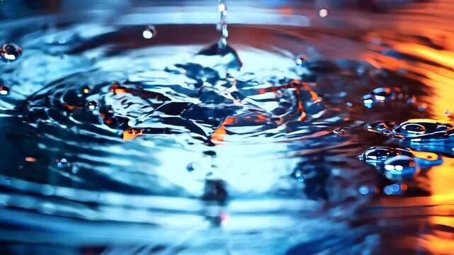 Reflective liquid 3D star with shifting surfaces, Video