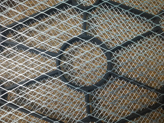 Mosquito racquet net in close up view.