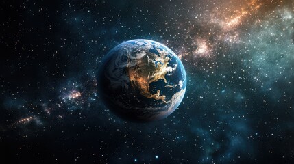 Fototapeta premium Astrology astronomy earth outer space solar system mars planet milky way galaxy