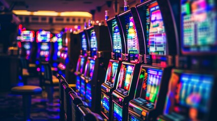 Slot machine in a casino.
