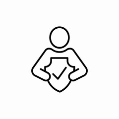 insurance protection icon sign vector