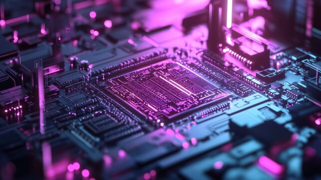 Extreme ultraviolet lithography (EUV) process in AI chip manufacturing, showing a silicon wafer being etched with precise patterns, with high-tech EUV machinery and laser beams in the background.