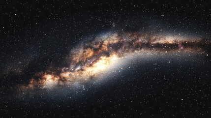 Fototapeta premium Milky way galaxy astronomy isolated on transparent background