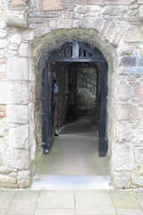 Walls and steps of the old castle